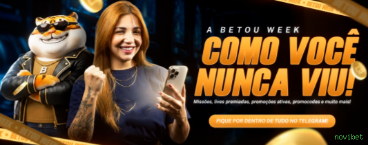Canal oficial da novibet no Telegram